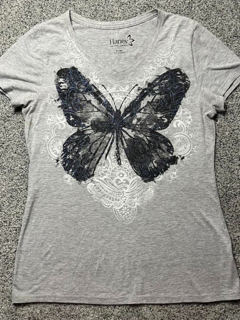 Hanes butterfly tee